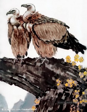 Adler auf Zweig traditionellen chinesischen Ölgemälde